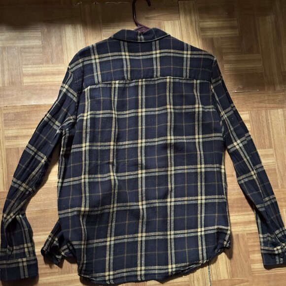 H&M Medium Mens Blue Plaid Button Down Shirt - Picture 5 of 5
